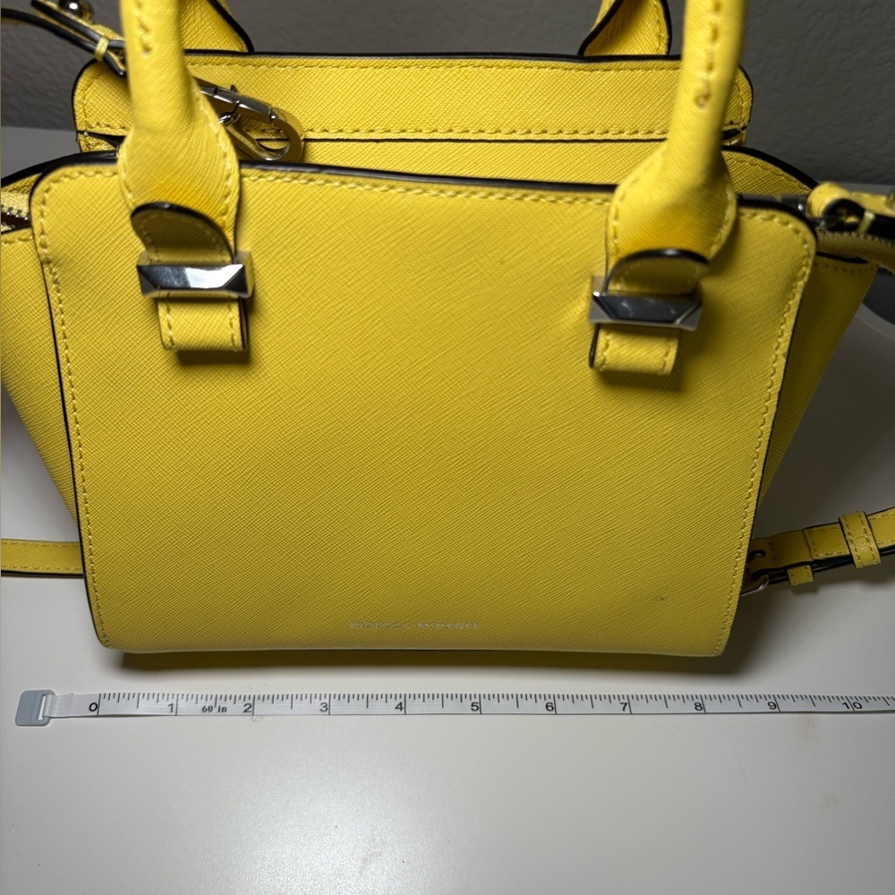 Micro Rebecca minkoff Avery purse YelloW mini crossbody NWT - Picture 12 of 13